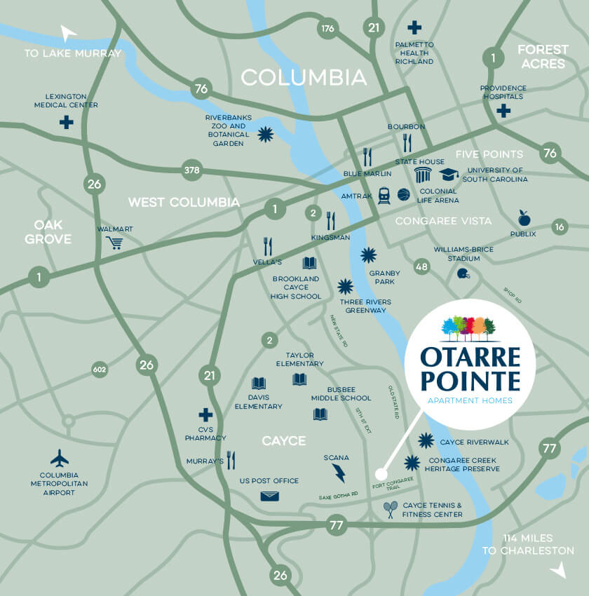 Otarre Pointe Map & Directions